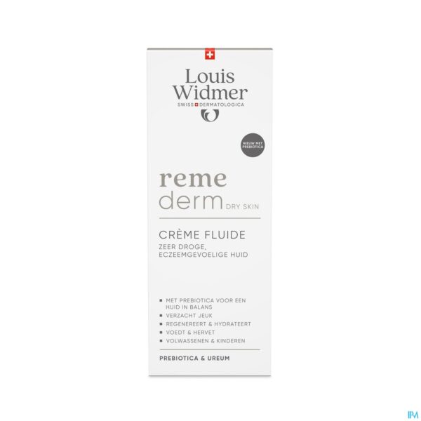 Packshot Widmer Remed Dry Skin Cr Fluide Prebiot. Parf200ml