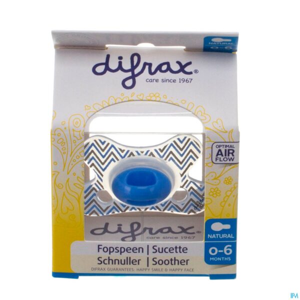 Packshot Difrax Fopspeen Natural 0-6m