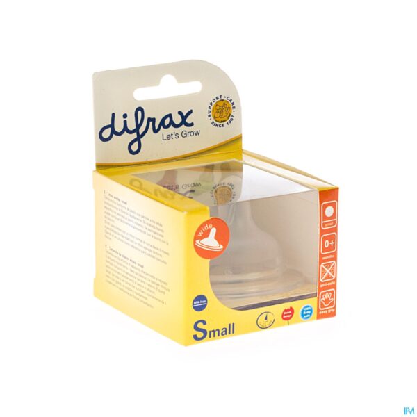 Packshot Difrax Soft Speen Breed S 2 Stuks 675