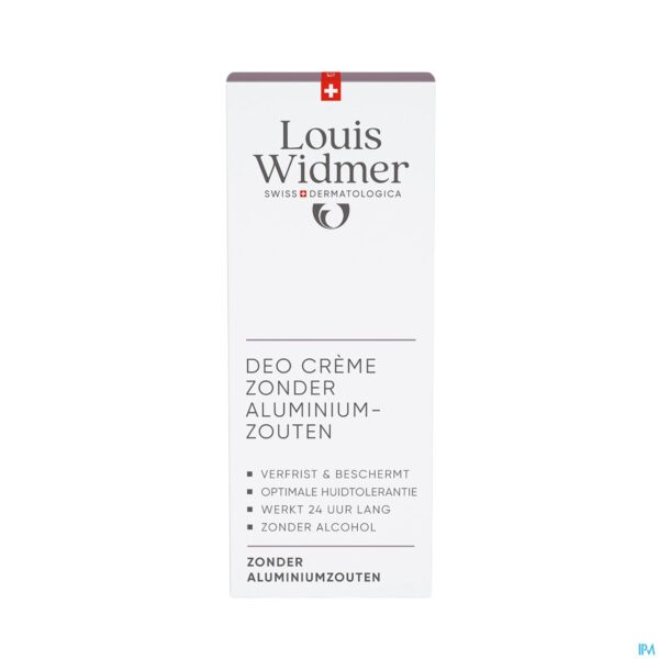 Packshot Widmer Deo Crème Zonder Aluminiumzouten 40ml