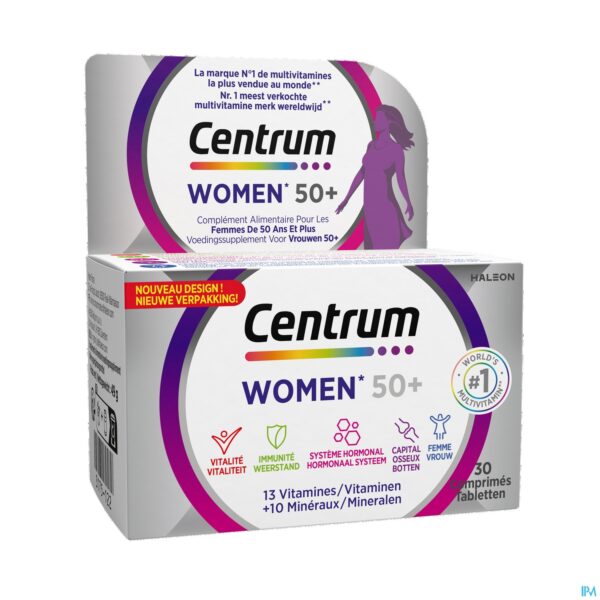Packshot Centrum Women 50+ Comp 30