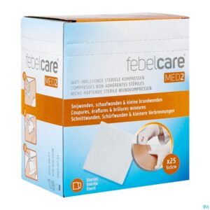 Packshot Febelcare Med2 Komp.n/inkl. Ster. 5,0x 5,0cm 25x1