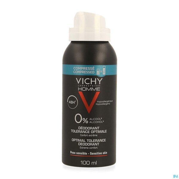 Packshot Vichy Homme Deo Aero Optimale Tolerantie 48h 100ml