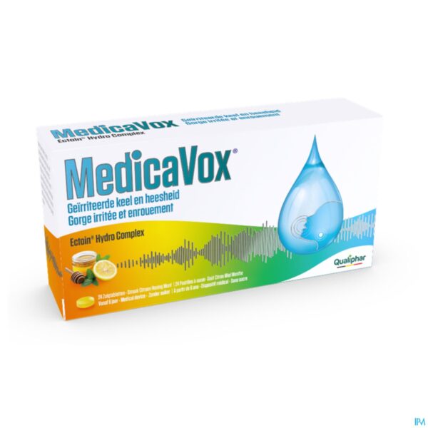 Packshot Medicavox Honing&citroen Zuigtabl 24 Packshot Medicavox Honing&citroen Zuigtabl 24