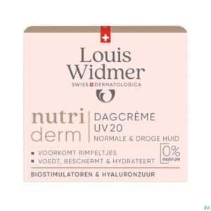 Packshot Widmer Nutriderm Dagcrème Uv 20 Zonder Parfum 50ml