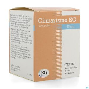 Packshot Cinnarizine EG Caps 100 X 75 Mg