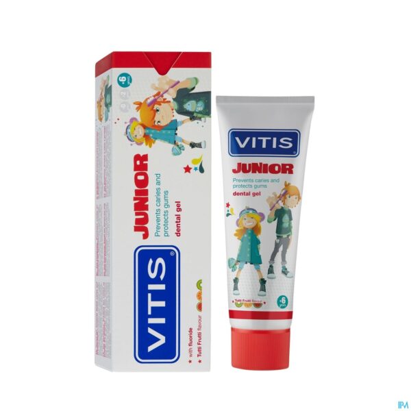 Productshot Vitis Junior Gel Tandpasta 75ml