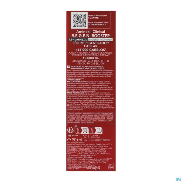 Packshot Vichy Dercos Aminexil Clinical Regen Serum 90ml