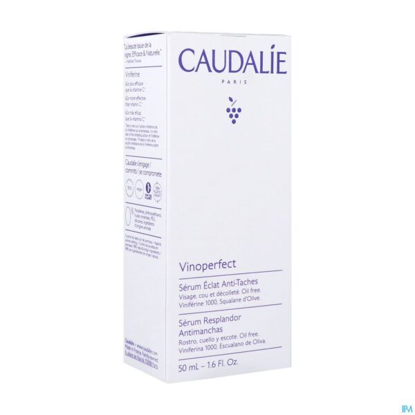 Packshot Caudalie Vinoperfect Serum Stral.huid T/vlek. 50ml
