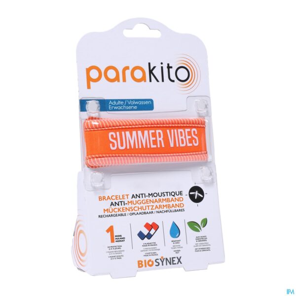 Packshot Para'kito Armband Volwassen Good Vibes Oranje 1
