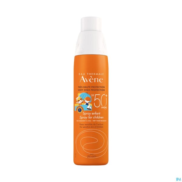 Packshot Avene Zon Spray Kind Spf50+ 200ml Packshot Avene Zon Spray Kind Spf50+ 200ml
