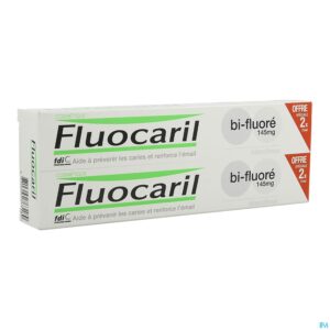 Packshot Fluocaril Tandpasta Bi-fluore 145 White 2x75ml