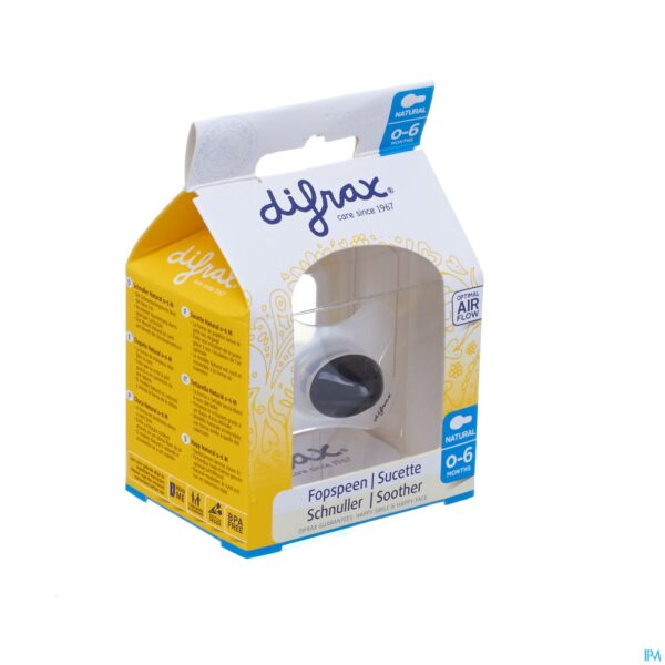 Packshot Difrax Fopspeen Natural 0-6m