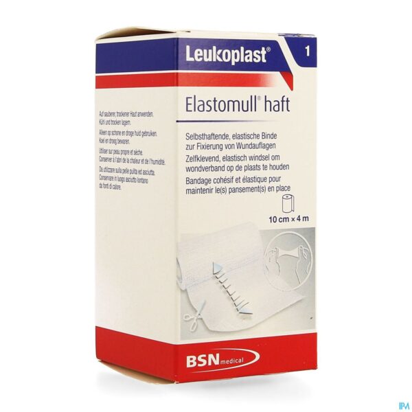 Packshot Elastomull Haft 10cmx4m 1 Leukoplast