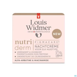 Packshot Widmer Nutriderm Pigmacare Nachtcreme N/parf 50ml
