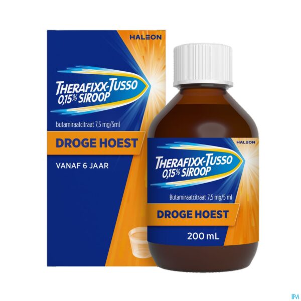 Packshot Therafixx-tusso 0,15% Siroop 200ml