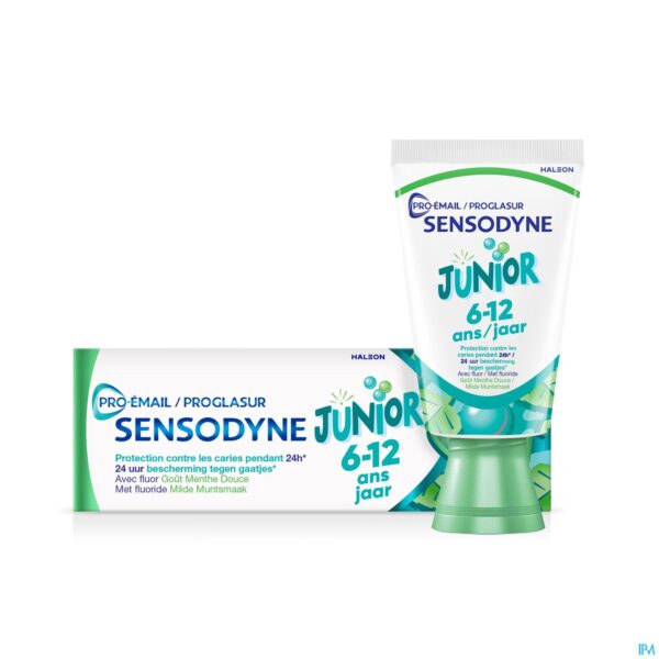 Productshot Sensodyne Proglasur Junior 6-12 Tandpasta 50ml