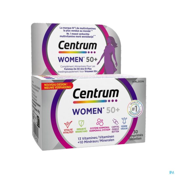 Packshot Centrum Women 50+ Comp 30