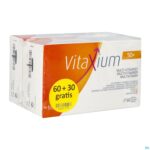 Packshot Vitaxium 50+ Multi Vitamines Caps 60+30 Promopack