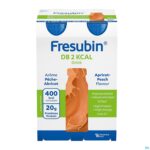 Packshot Fresubin Db 2 Kcal Drink Abrikoos-perzik 4x200ml