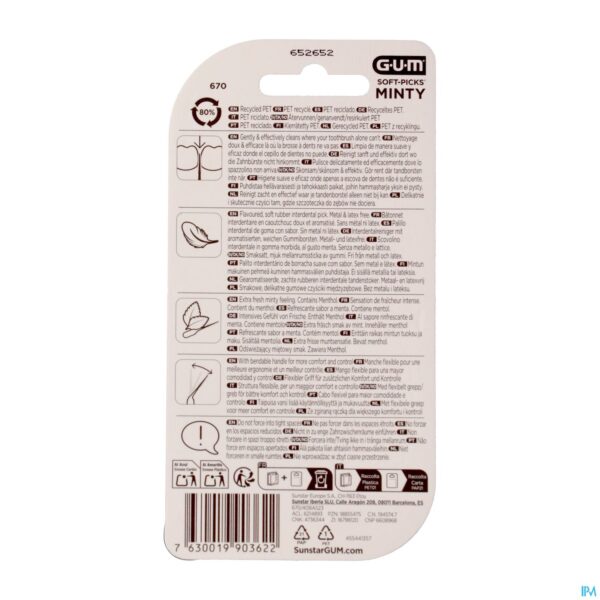 Packshot Gum Soft Picks Minty Medium 40