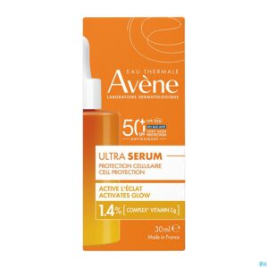 Packshot Avene Zon Spf50+ Ultra Serum Glow 30ml