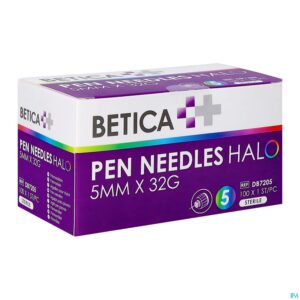 Packshot Betica Pen Needles Halo 5mmx32g 100