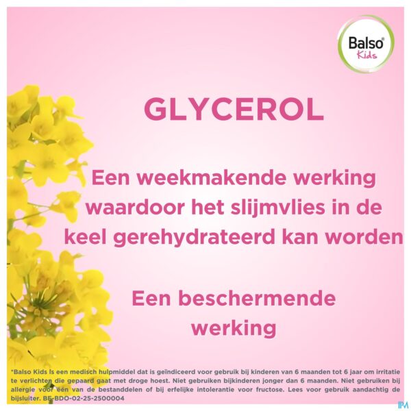 Lifestyle_image Balso Kids Hoestsiroop Z/suiker 125ml + Pipet Nf
