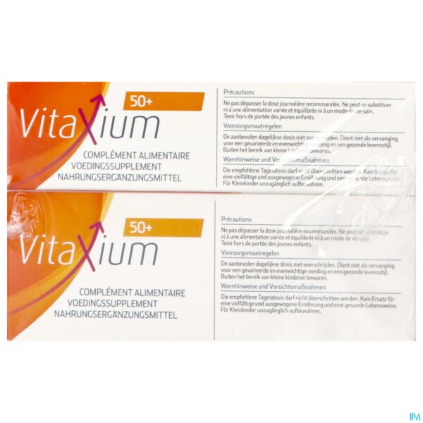 Packshot Vitaxium 50+ Multi Vitamines Caps 60+30 Promopack
