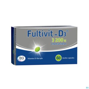 Packshot Fultivit-D3  3200Ie Caps Zacht 60