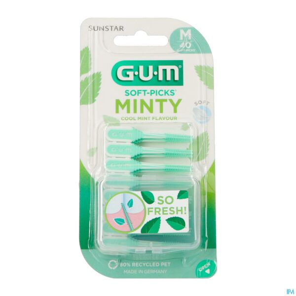 Packshot Gum Soft Picks Minty Medium 40