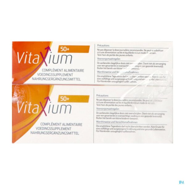 Packshot Vitaxium 50+ Multi Vitamines Caps 60+30 Promopack
