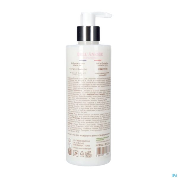 Packshot Bell Douchecreme Ezelsmelk Kers 400ml