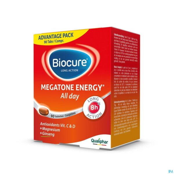 Packshot Biocure Megatone Energy La Advantage Pack Tabl 90