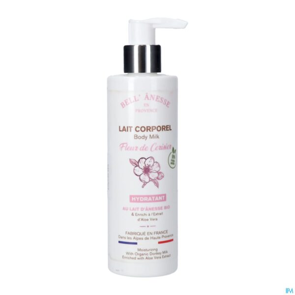Packshot Bell'anesse Ezel.melk Bodymilk Kersenbloesem 250ml Packshot Bell'anesse Ezel.melk Bodymilk Kersenbloesem 250ml