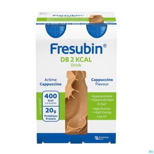 Packshot Fresubin Db 2 Kcal Drink Cappuccino 4x200ml