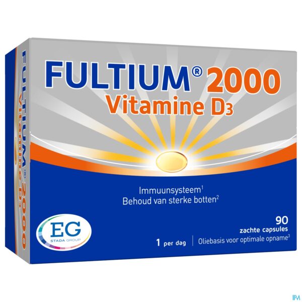 Packshot Fultium D3 2000 Zachte Caps 90