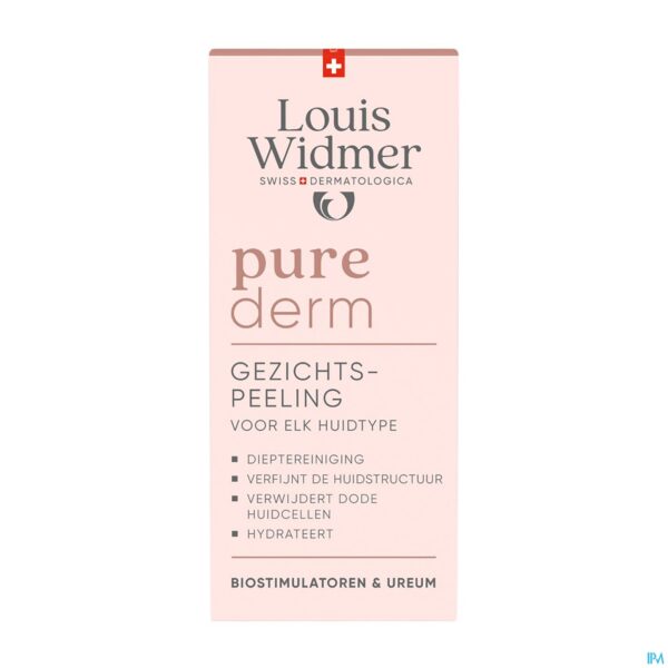Packshot Widmer Purederm Gezichtspeeling 50ml