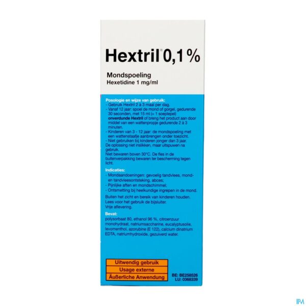 Packshot Hextril 0,1% Mondspoeling 400ml