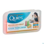 Packshot Quies Oordoppen Schuim Fluo 3 Paar