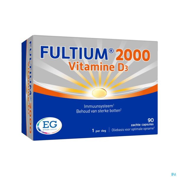 Packshot Fultium D3 2000 Zachte Caps 90