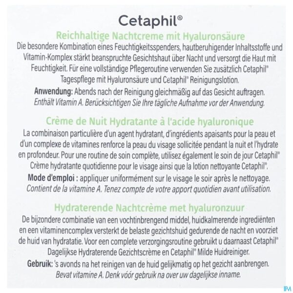 Packshot Cetaphil Rich Hydrating Night Cream 48g