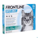Packshot Frontline Spot On Chat Pipet 6x0,50ml Packshot Frontline Spot On Chat Pipet 6x0,50ml