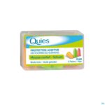 Packshot Quies Oordoppen Schuim Fluo 3 Paar