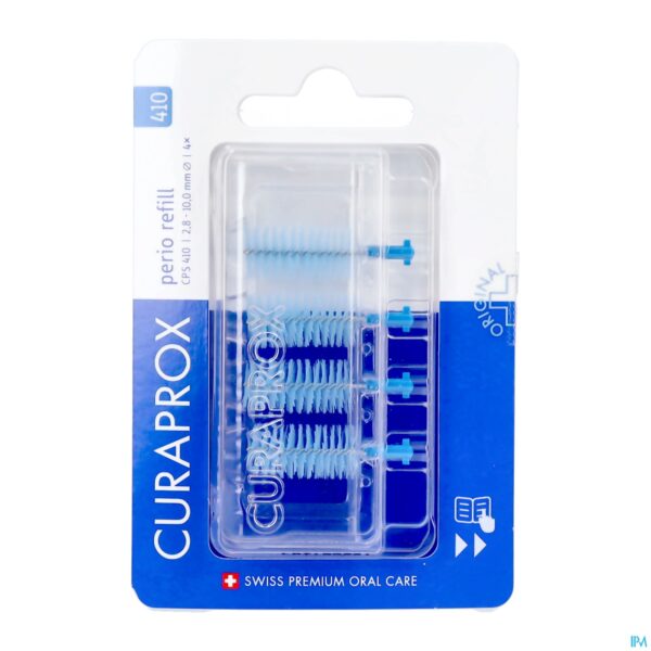 Packshot Curaprox Cps 410 Perio Deep Blue Sky Refill 4 Packshot Curaprox Cps 410 Perio Deep Blue Sky Refill 4