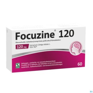 Packshot Focuzine 120mg Filmomh Tabl 60 X 120mg