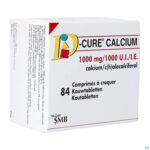 Packshot D-cure Calcium 1000mg/1000ie Kauwtabl 84