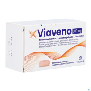 Packshot Viaveno 500mg Filmomh Tabl 60
