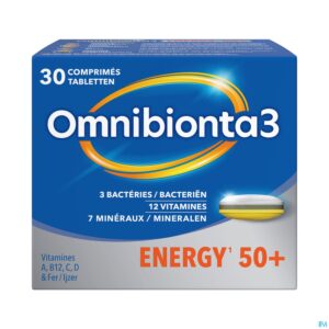 Packshot Omnibionta 3 Energy 50+ Tabl 30