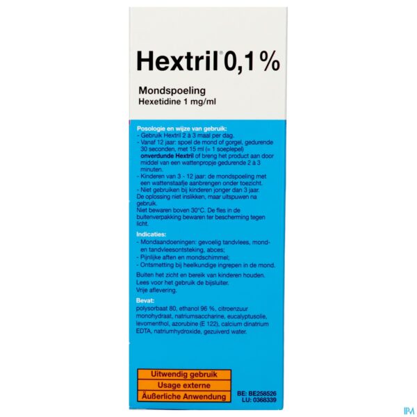 Packshot Hextril 0,1% Mondspoeling 400ml